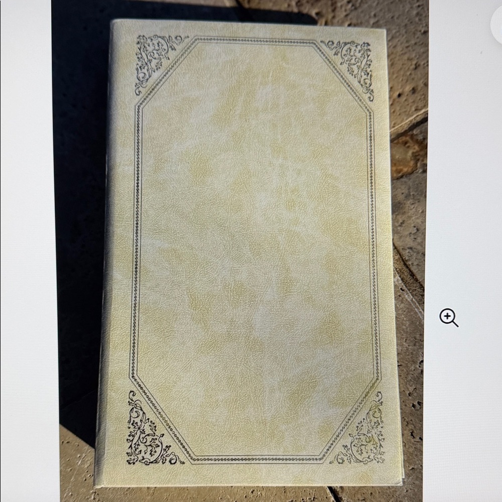 Vintage Photo Album Memories Slip In Pockets Pages Cream